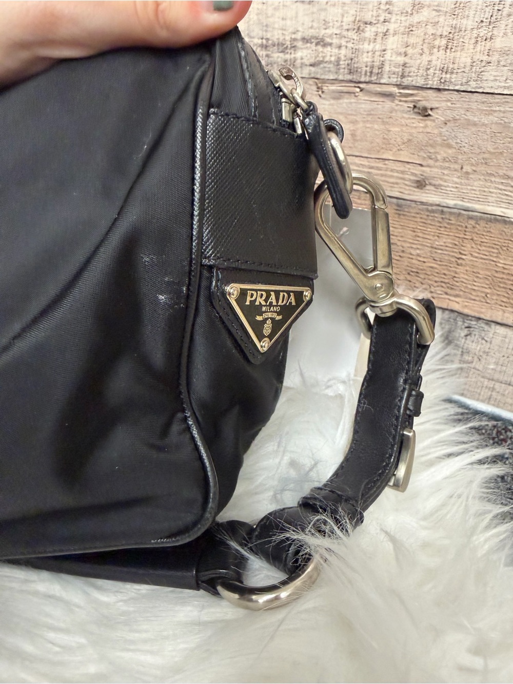 Prada Black Nylon Tessuto Shoulder Bag OS - Picture 8 of 9